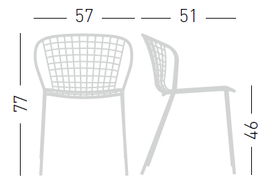 sanela chair dimentions